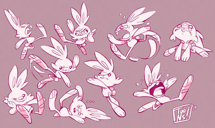 Fan Art: Scorbunny Poses