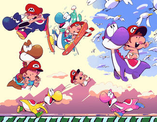 Fan Art: Yoshi's Island