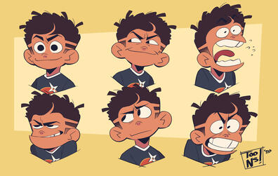 OC: Yari Expression Sheet